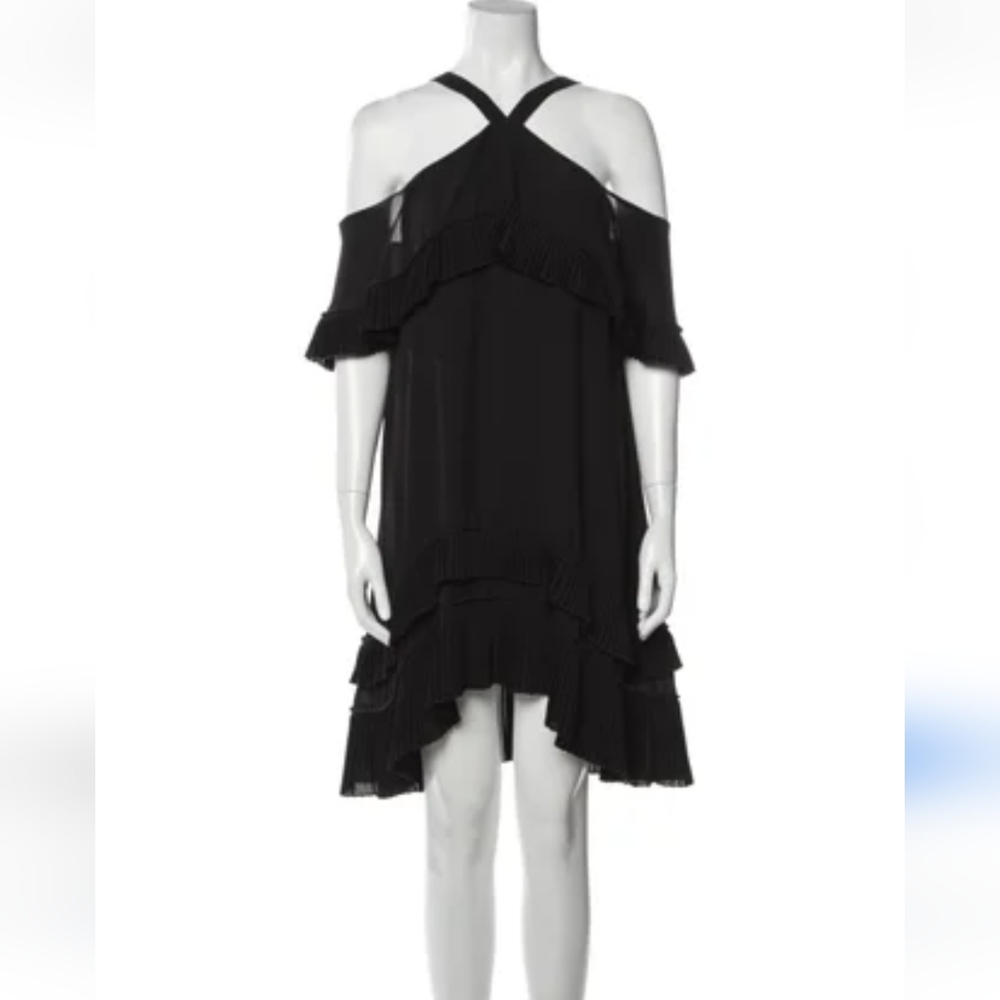 Delfi Collective Off the Shoulder Dress with Pleated Ruffles